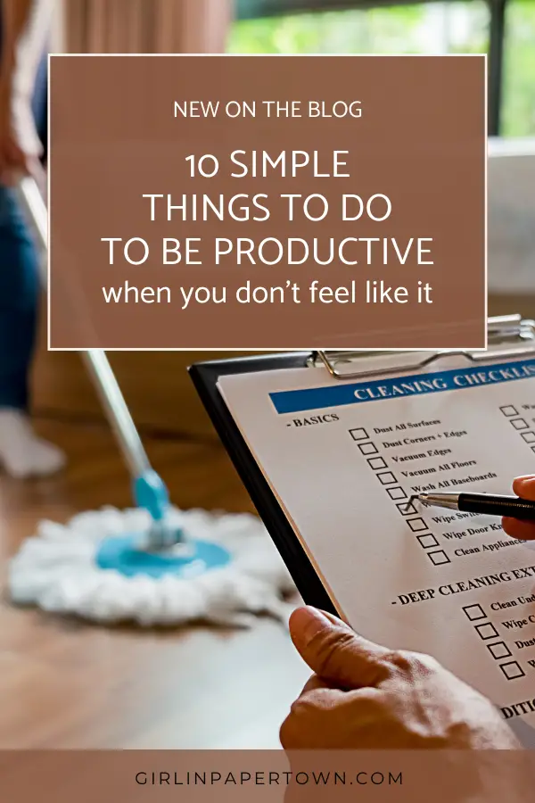 10 things to do to be productive when you don't feel like it - entrepreneur lifestyle, start a business, how to become a successful entrepreneur, how to work from home with kids, working from home tip