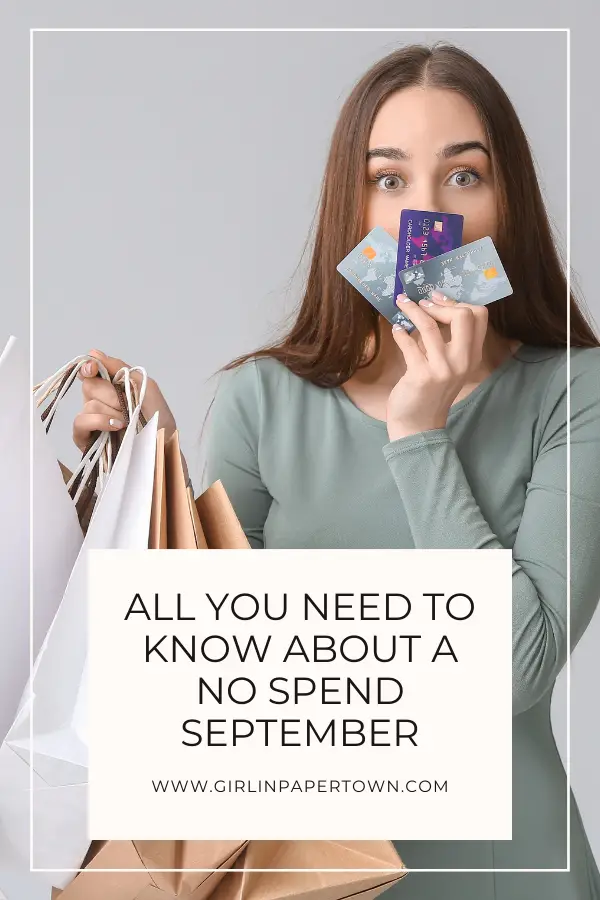 All you need to know about a no spend September - shopping ban challenge, slow living lifestyle, living an intentional life, how to slow down your mind, living a slow life