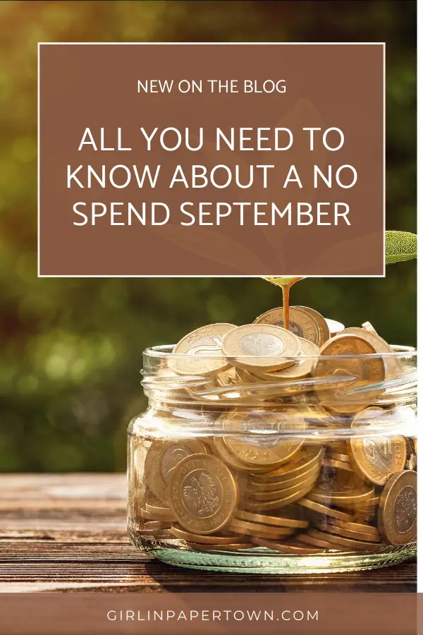 All you need to know about a no spend September - shopping ban, shifting your mindset, growth mindset, how to change your life, how to change your life