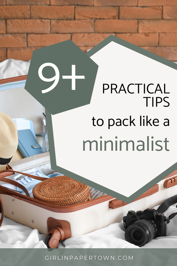 9+ practical tips to pack like a minimalist - Minimalist Carry On Luggage: How To Pack For 3 Weeks In A Carry On - minimalism, slow living, travel essentials