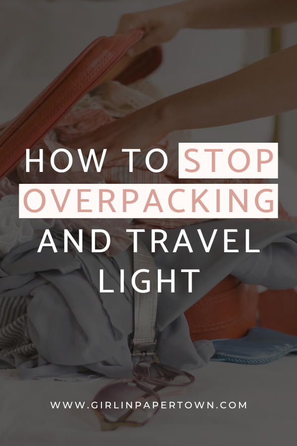 How to stop overpacking and travel light - Minimalist Carry On Luggage: How To Pack For 3 Weeks In A Carry On - minimalism, slow living, travel essentials