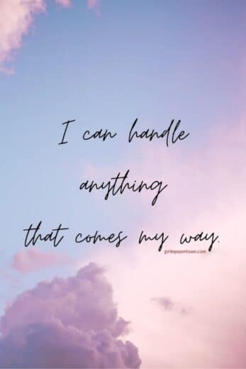 I can handle anything that comes my way - new month new goals