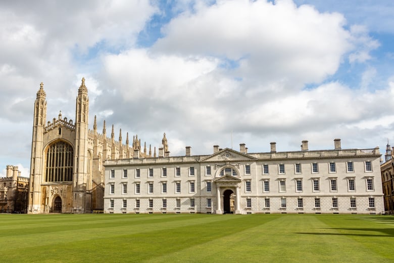 Free things to do in Cambridge - King's College from The Backs, Cambridge