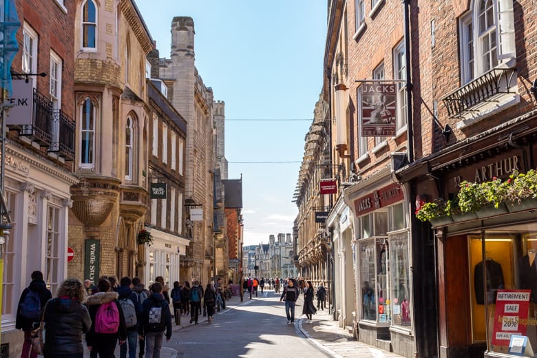 Free things to do in Cambridge - Trinity Street, Cambridge
