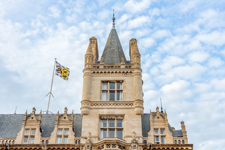 Free things to do in Cambridge - close up of the Gonville and Caius College, Cambridge